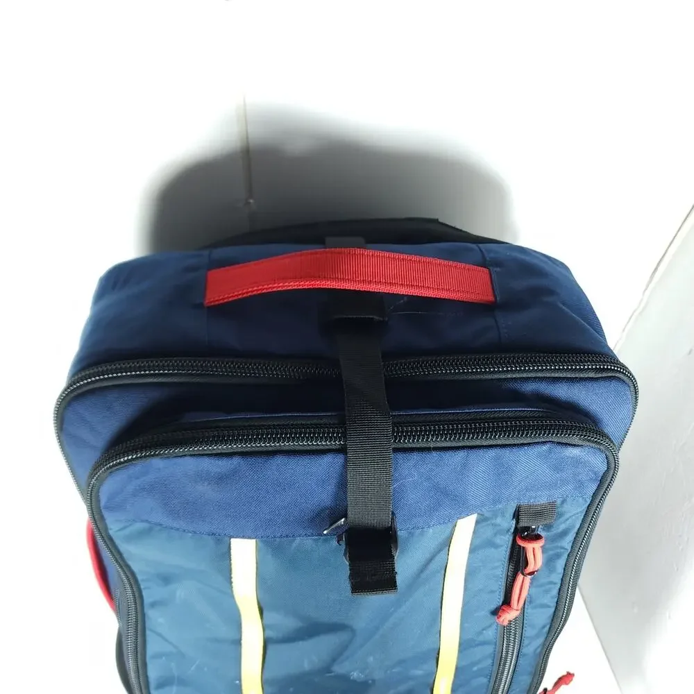 Topo Designs Global Travel Bag 40L Blue Convertible Travel Bag Backpack
